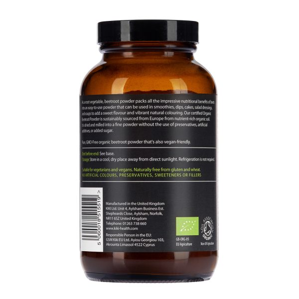 Beetroot Powder, Organic – 200g KIKI HEALTH - Image 2