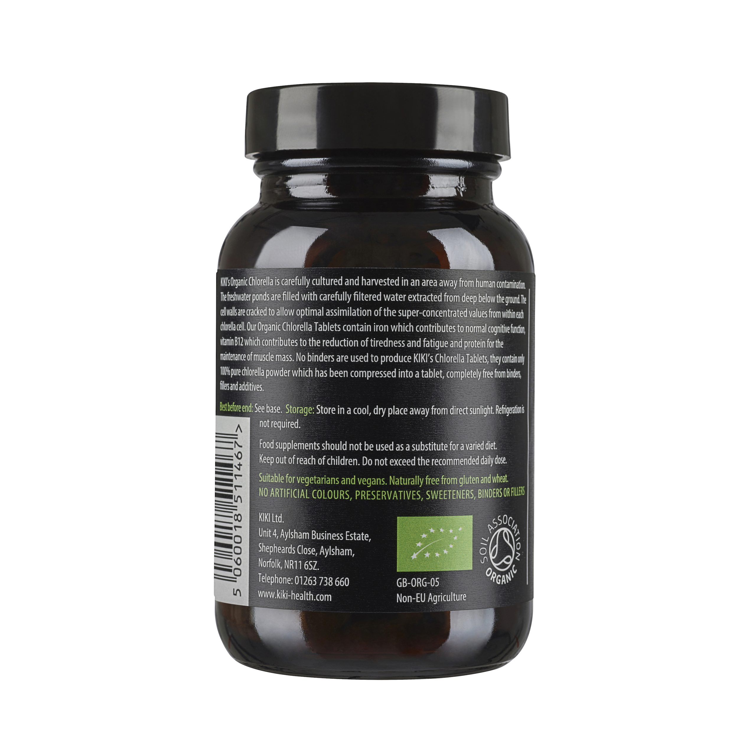 chlorella,organic chlorella,200 tablets chlorella,KIKI HEALTH chlorella,blue-green algae,superfood,antioxidant,detoxifier,immune system support,energy boost,gut health,skin health,hair health,vegan,gluten-free,non-GMO,chlorella benefits,chlorella vulgaris