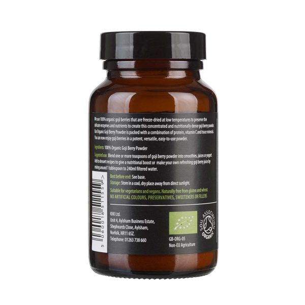 Goji Berry Powder, Organic – 70g KIKI HEALTH - Image 2
