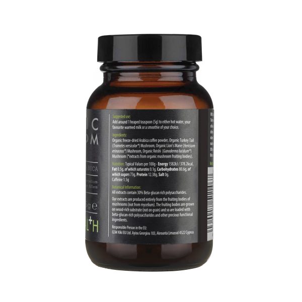 Mushroom Coffee, Organic – 75g KIKI HEALTH - Image 2