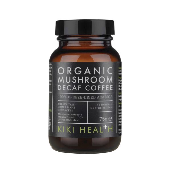 Decaffeinated Mushroom Coffee, Organic – 75g KIKI HEALTH