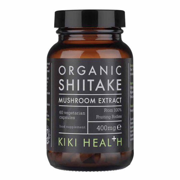 Shiitake Extract, Organic – 60 Vegicaps KIKI HEALTH