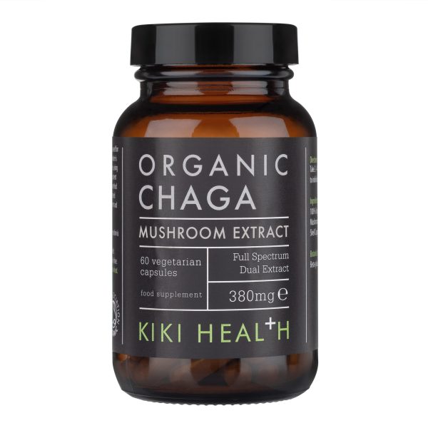 Chaga Extract, Organic – 60 VegiCaps KIKI HEALTH