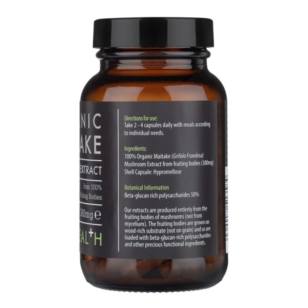 Maitake Extract, Organic – 60 Vegicaps KIKI HEALTH