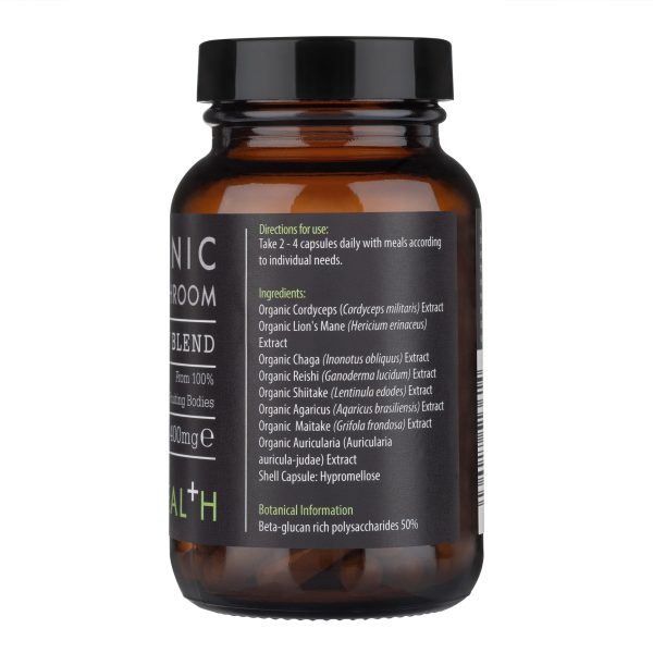 8 Mushroom Blend, Organic – 60 Vegicaps KIKI HEALTH