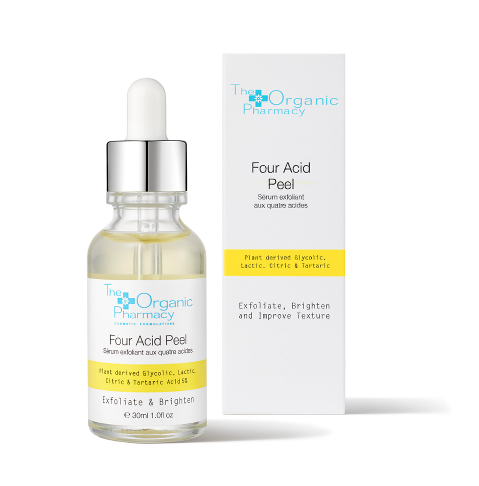 Four Acid Peel,The Organic Pharmacy,chemical peel,exfoliator,skin resurfacing,brightening,smoothing,acne treatment,anti-aging,natural,organic,vegan,antiageing serum,anti aging serum,anti aging serum for men,anti aging serum for oily skin,organic pharmacy serum,organic pharmacy glow serum,organic pharmacy acid serum,the organic pharmacy four acid peel serum,acne solution