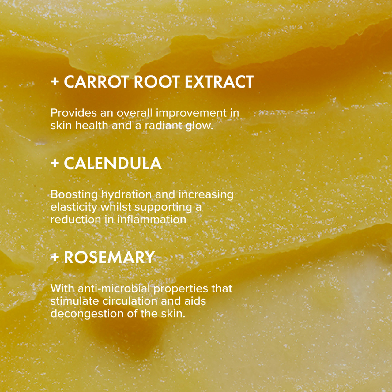 The Organic Pharmacy | New Carrot Butter Cleanser key ingredients