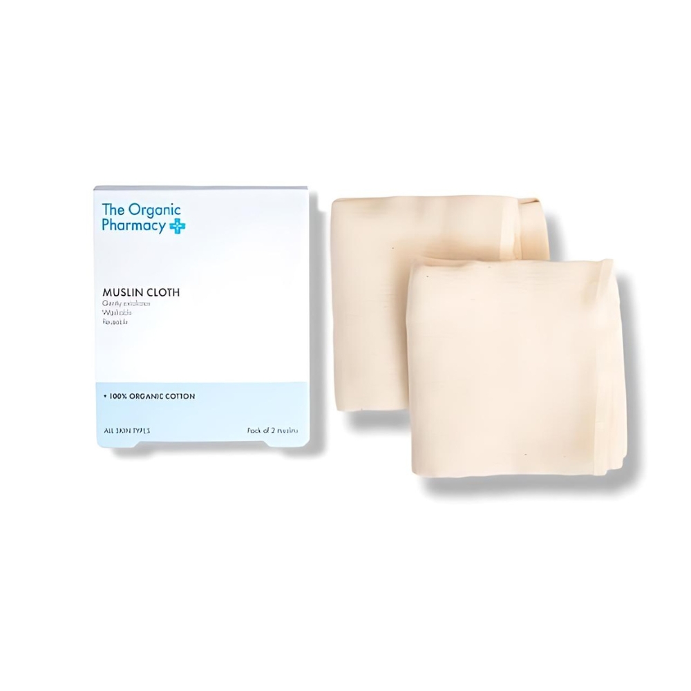 New Muslin Cloth Duo - The Organic Pharmacy 1