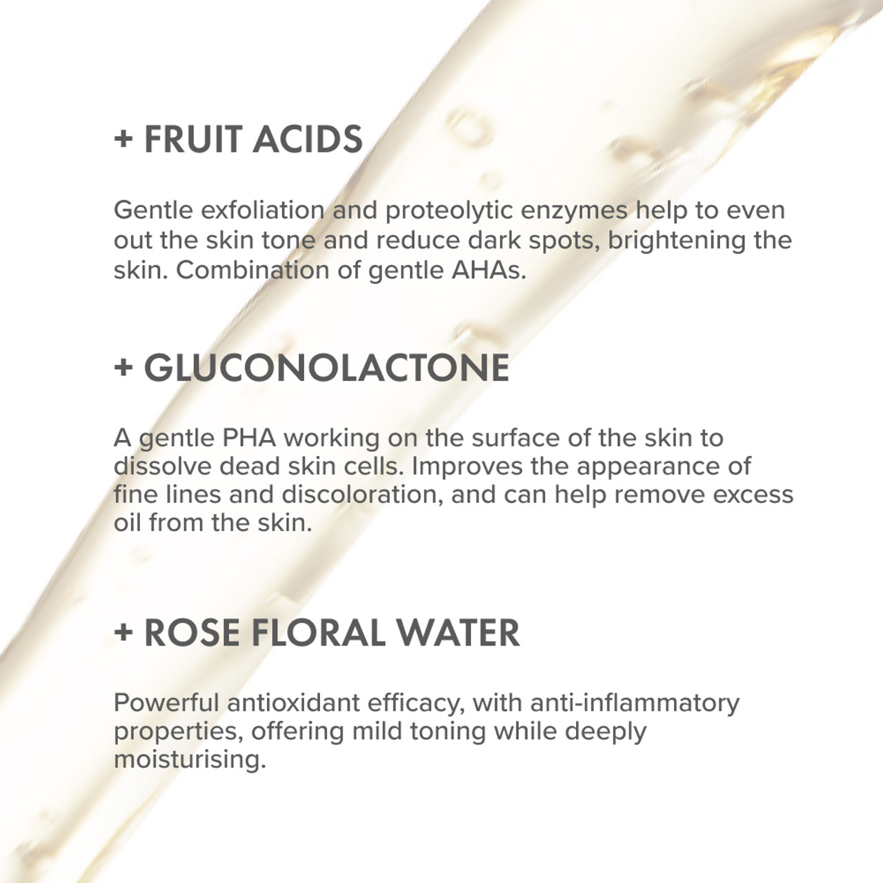 the organic pharmacy | new rose exfoliating night essence ingredients