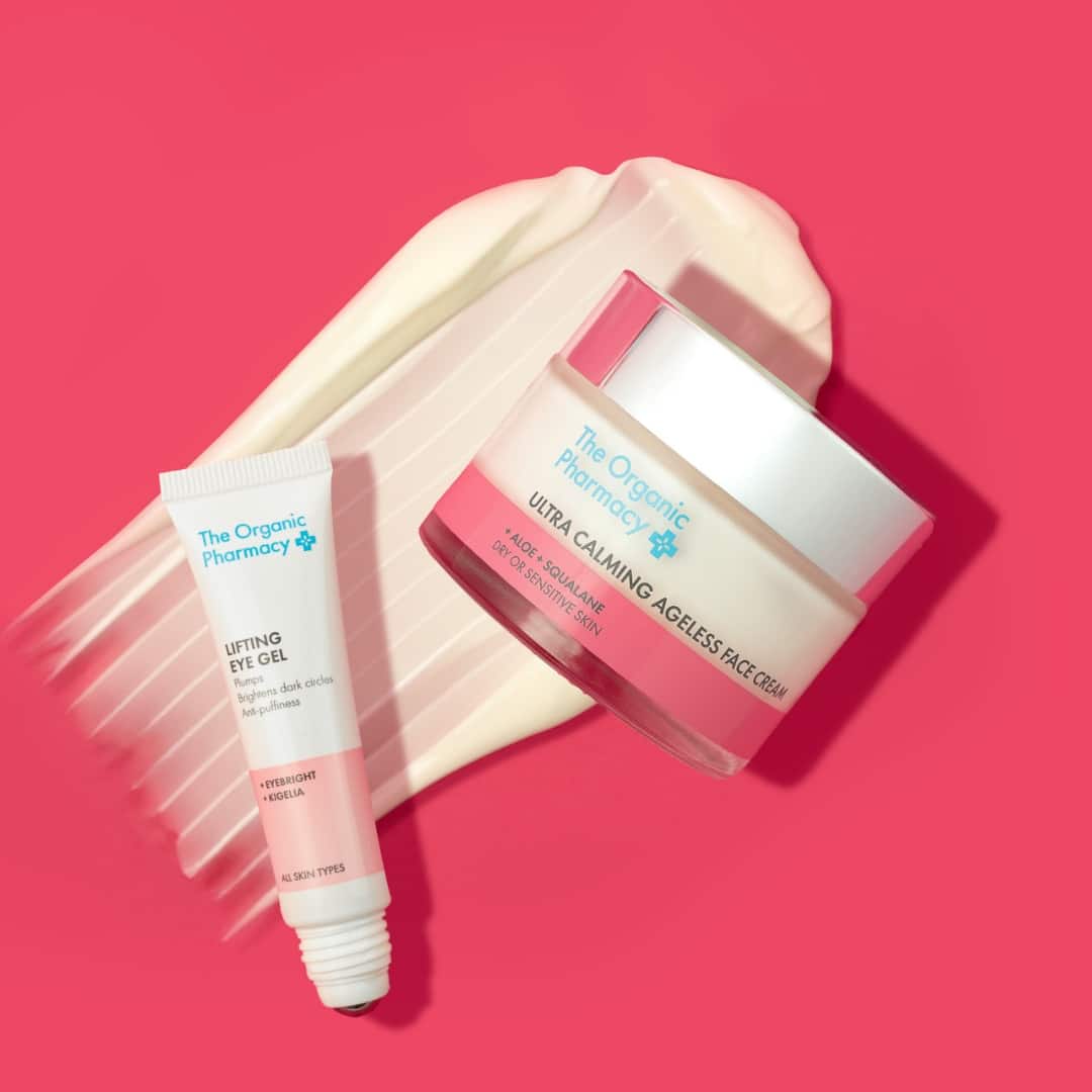 the organic pharmacy | ultra calming ageless face cream with lifting eye gel
