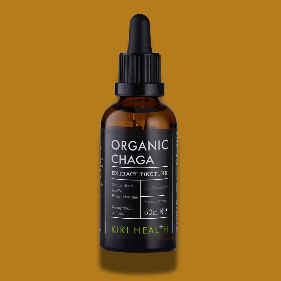 kiki health | organic chaga extract tincture | 50ml
