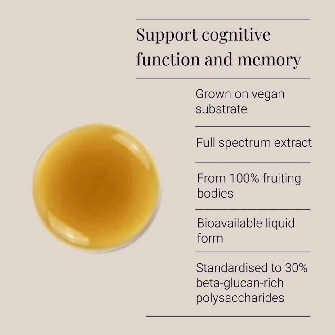 kiki health | organic lion's mane extract tincture | 50ml