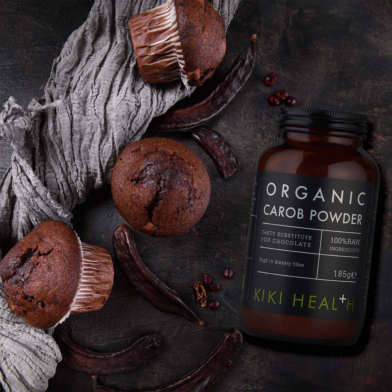 Organic Carob Powder | 185g | KIKI HEALTH - Image 6