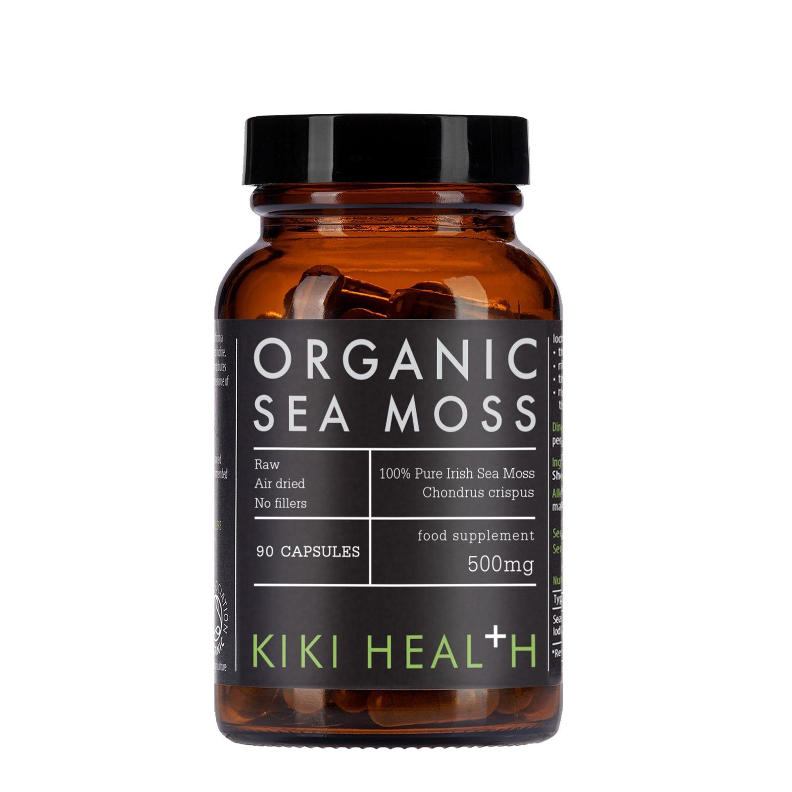 Organic Irish Sea Moss | 90 Vegicaps | KIKI HEALTH