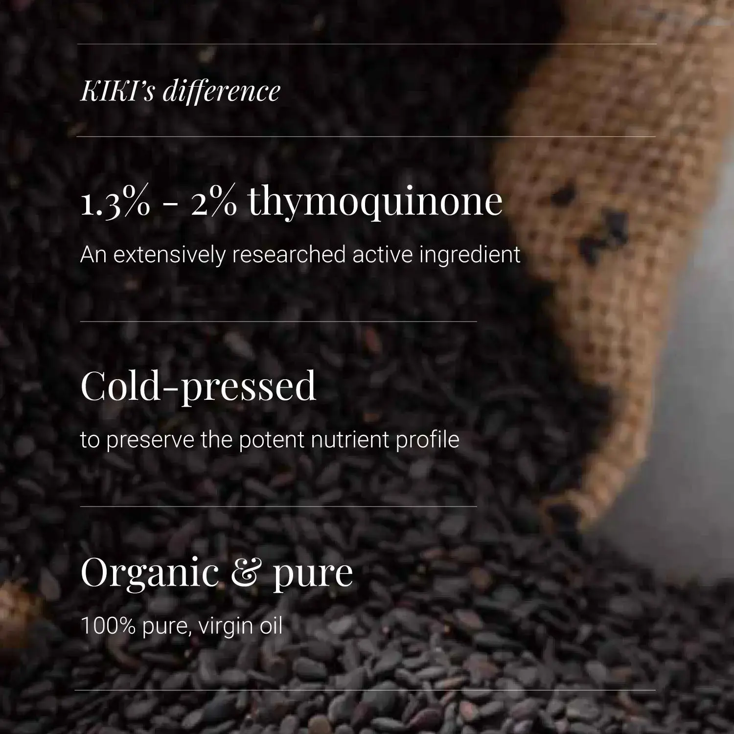 Organic Black Seed Oil | 125ml | KIKI HEALTH - Image 5