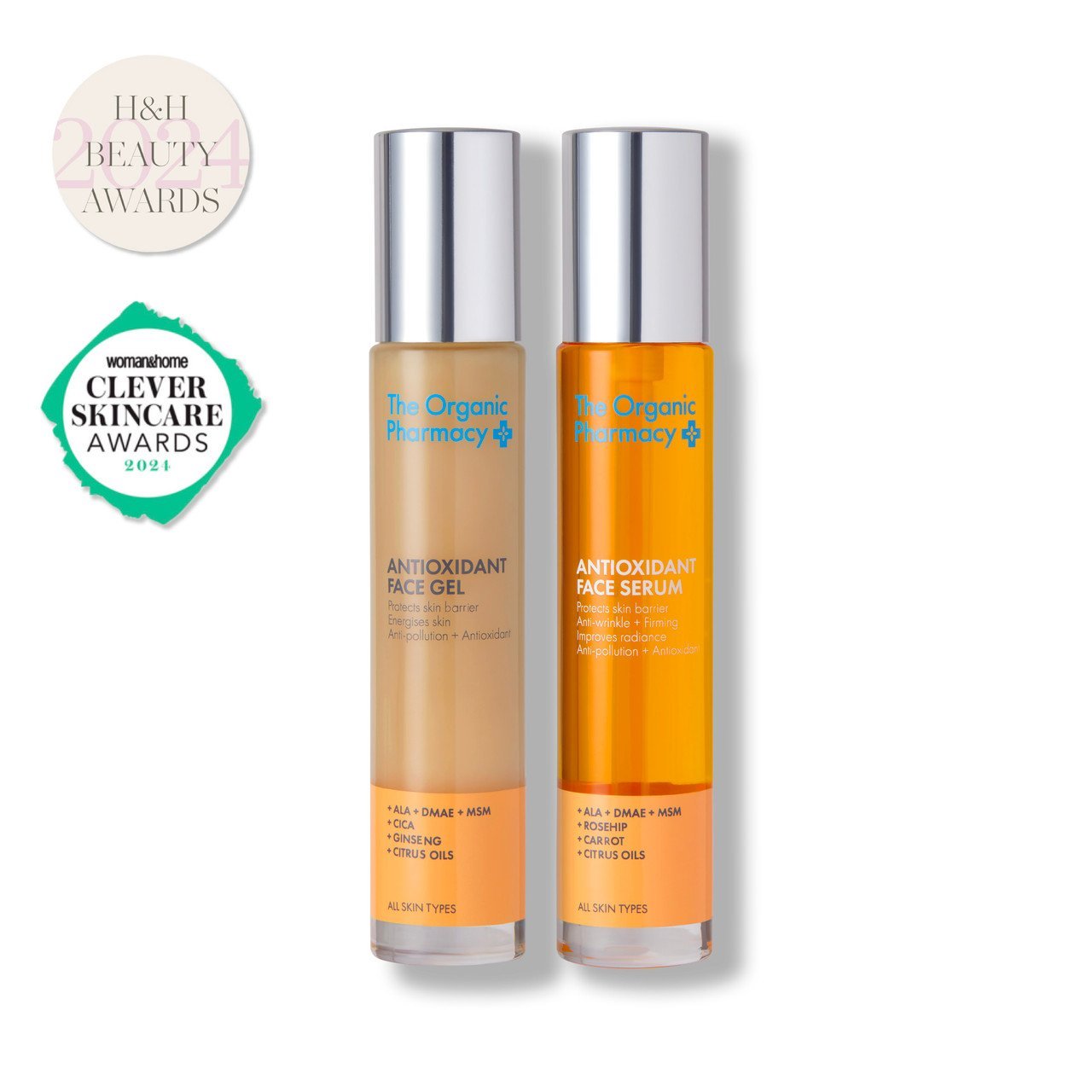 The Organic Pharmacy | Antioxidant Face Serum and Gel (Duo)