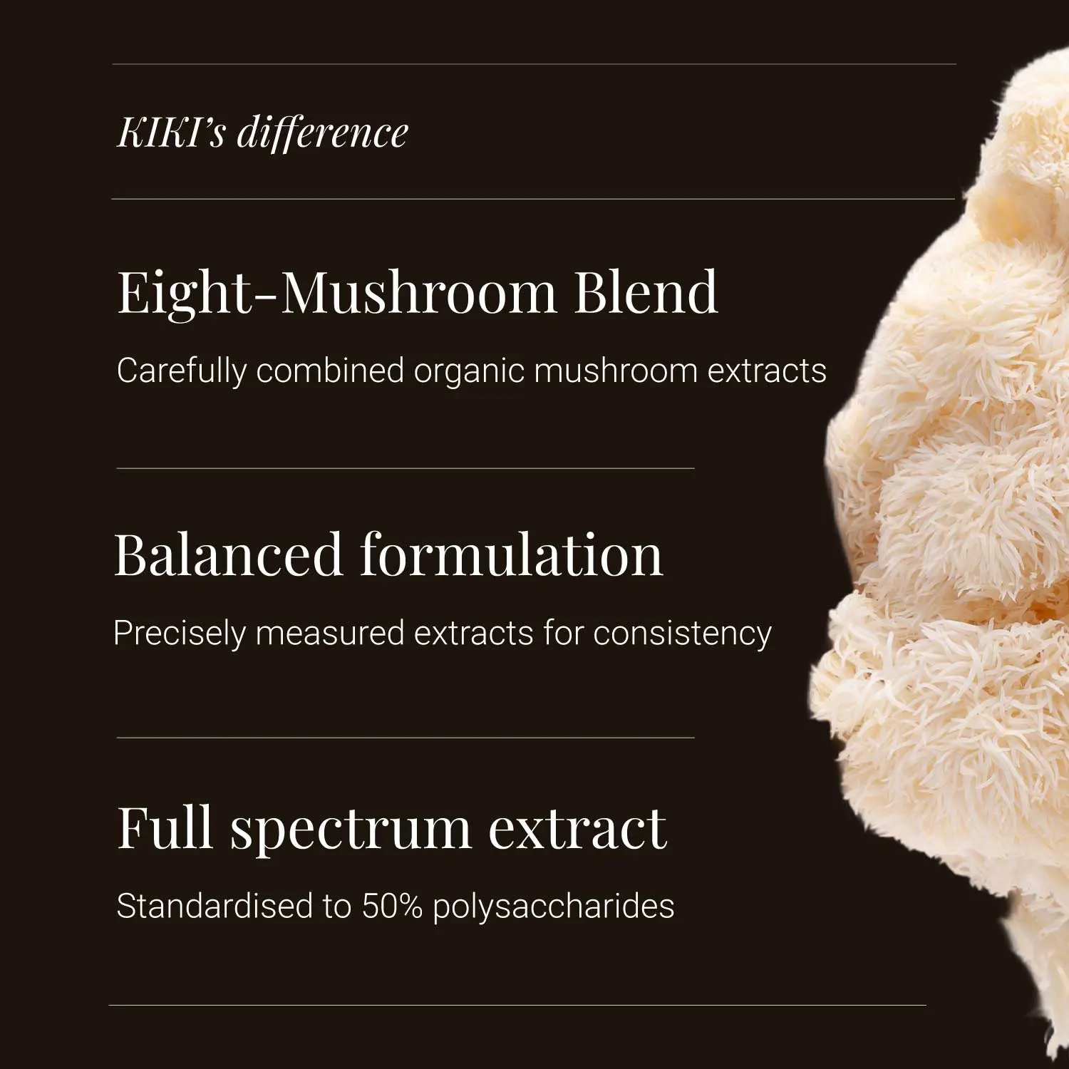 Organic Multi-Mushroom 8 Extract Tincture | 50ml | KIKI Health - Image 5