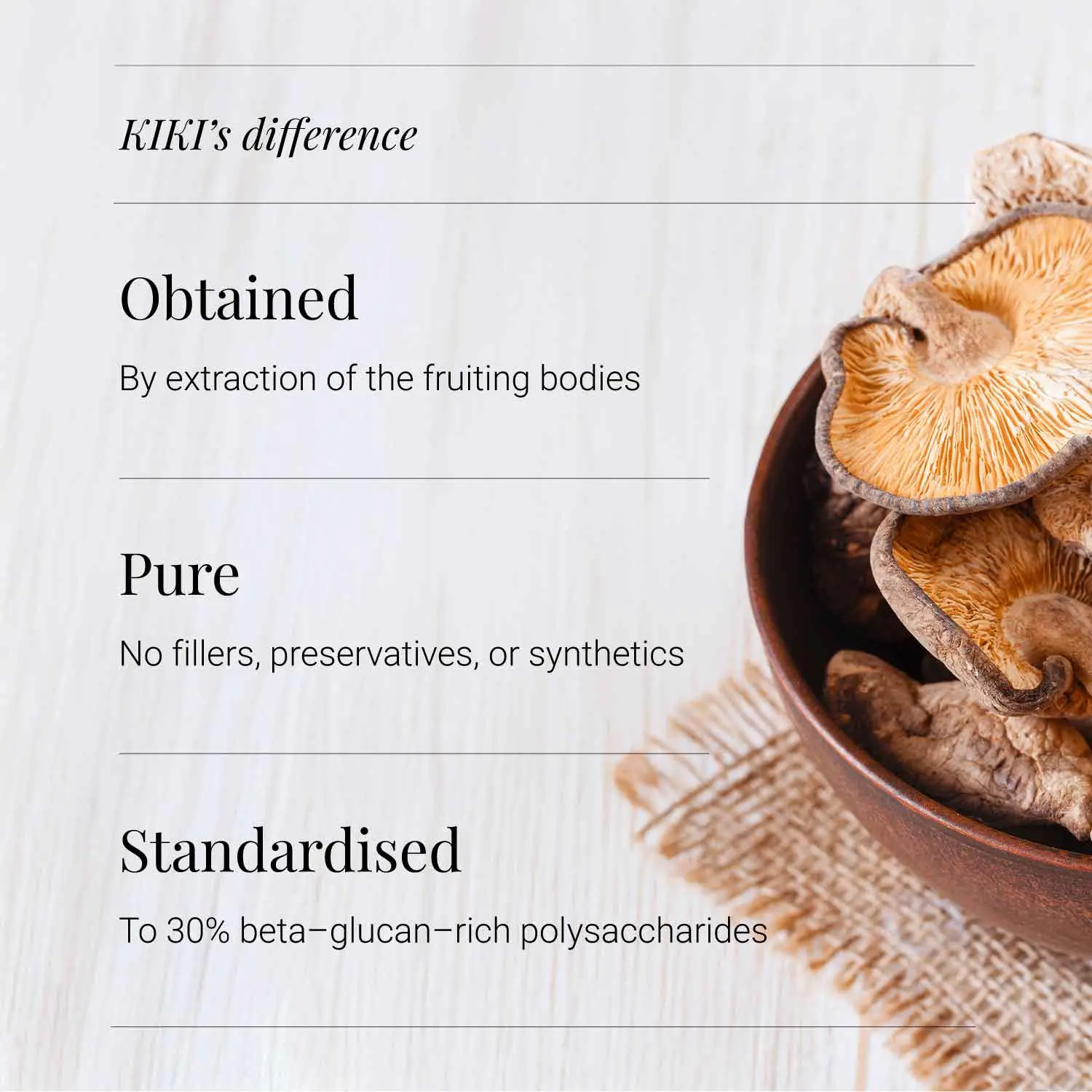 Organic Shiitake Extract Powder | 50g | KIKI HEALTH - Image 5
