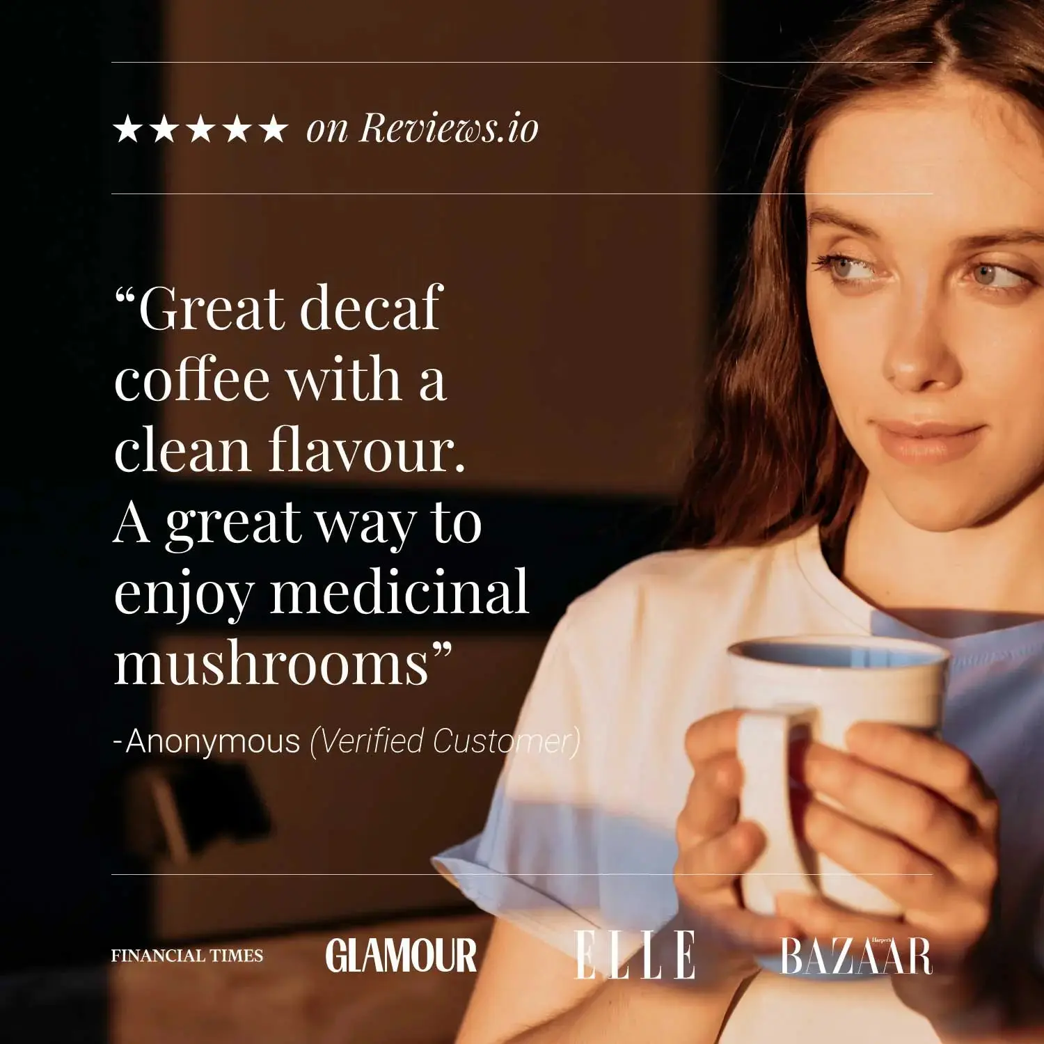 Organic Decaffeinated Mushroom Coffee | 75g | KIKI HEALTH - Image 4