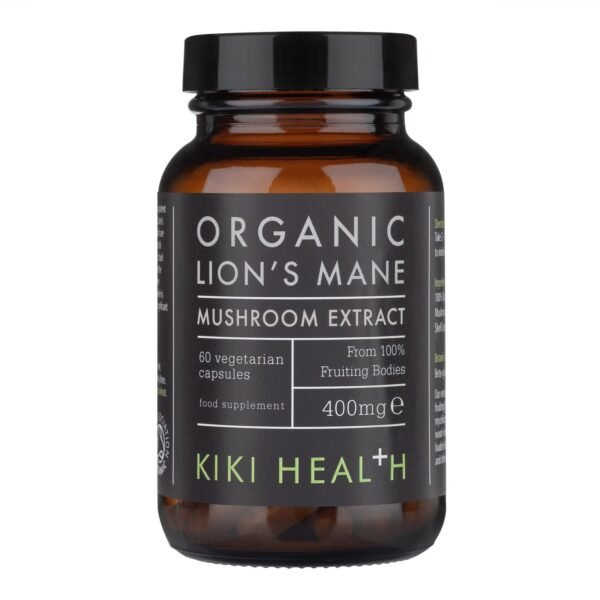 Organic Lion’s Mane’s Extract | 60 Vegicaps | KIKI HEALTH