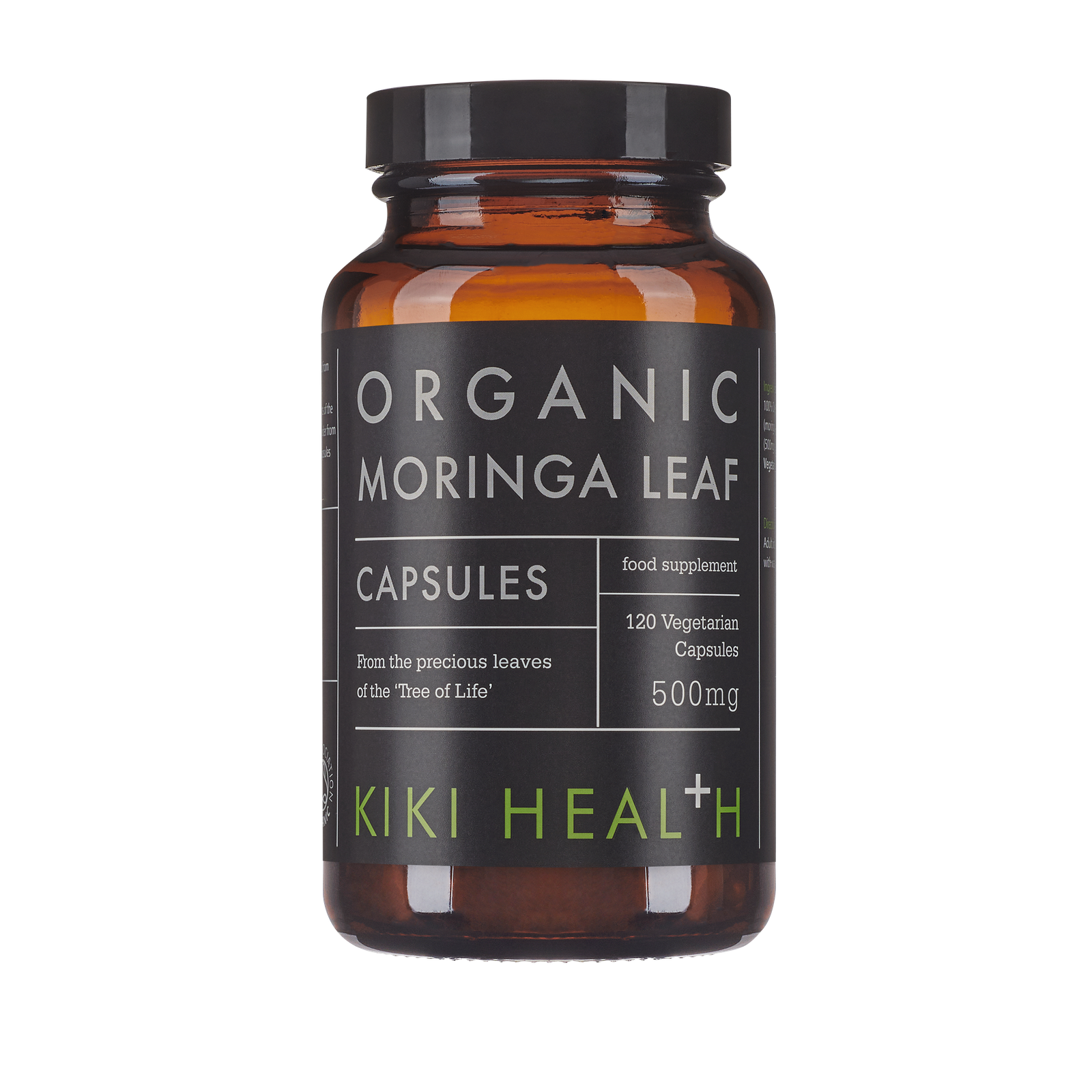 Organic Moringa Leaf | 120 Vegicaps | KIKI HEALTH